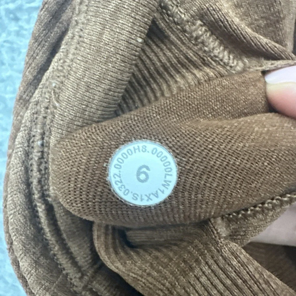 Lululemon Ebb To Street Tank Top Roasted Brown Athletic Athleisure Women's 6
